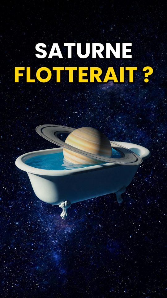 Couverture : Saturne flotterait ?